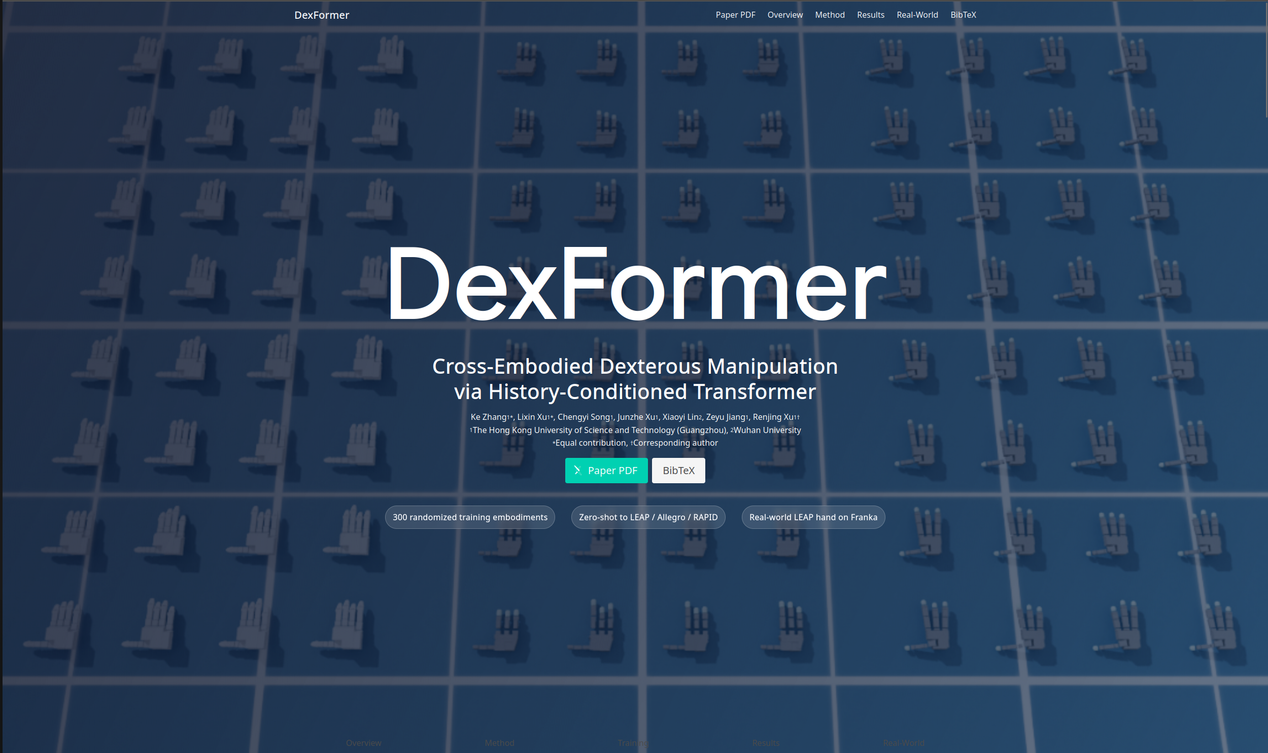 DexFormer Demo